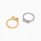 Bow Knot Ring - Gold/Silver Adjustable Ring