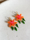 Lily Dangle - In Bloom - Acrylic Earrings