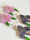 Iris Dangle - In Bloom - Acrylic Earrings