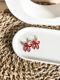 Betty Bow Hoop - Acrylic Earrings