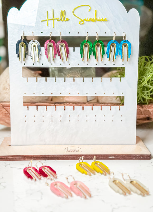 Amelia Arch Hoop - Something Special - Acrylic Earrings