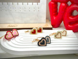 Harriet Heart Hoop - Acrylic Earrings