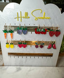 Lemon Hoops - Fresh Harvest - Acrylic Earrings