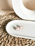 Harriet Heart Stud - Acrylic Earrings