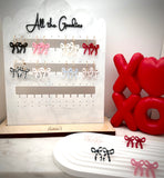 Betty Bow Stud - Acrylic Earrings