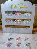 Betty Bow Stud - Acrylic Earrings