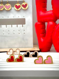 Harriet Heart Stud - Acrylic Earrings