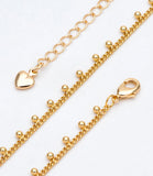 Bailey Bead Chain- Gold / Silver Layering Necklace