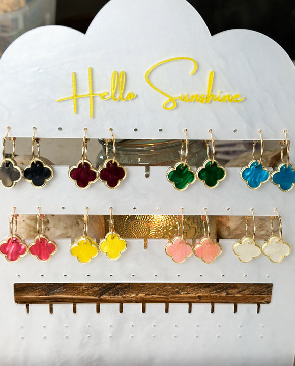 Chloe Hoop - Something Special - Acrylic Earrings