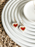 Harriet Heart Hoop - Acrylic Earrings
