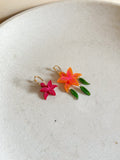 Lil Lily Hoop - In Bloom - Acrylic Earrings