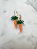 Carrot Hoops - Fresh Harvest-Acrylic Earrings