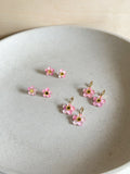 Blossom Hoop - Hand Painted - Spring Blooms Acrylic Earrings