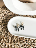 Betty Bow Hoop - Acrylic Earrings