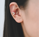 Safety Pin Pave Ear Cuff