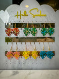 Monstera Dangle- Bloom - Acrylic Earrings