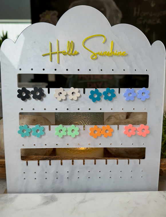 Daisy Stud - Everyday Acrylic Earrings