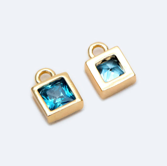 Lucy - Gold and Gemstone Huggie Earrings
