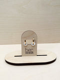Claire- Gold / Mother of Pearl Huggie Earrings
