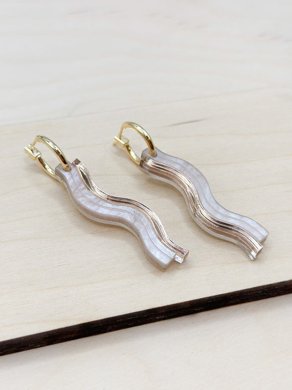 Squiggle Hoop - Something Special - Acrylic Earrings