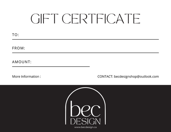 Gift Card - Gift Certificate - Voucher
