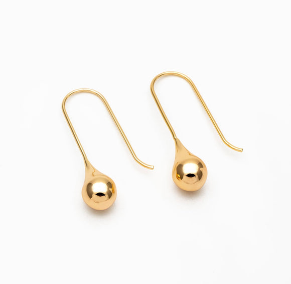 Chris - Tear Drop Gold Earrings