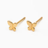 Mini Butterfly Stud - Gold / Silver Earrings
