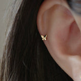 Mini Butterfly Stud - Gold / Silver Earrings