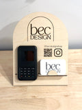 Payment Stand - Branded Shopify Wisepad 3 Upright Tap - QR Code - Business Card Holder (Copy)