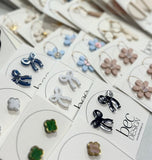 Betty Bow Stud - Acrylic Earrings