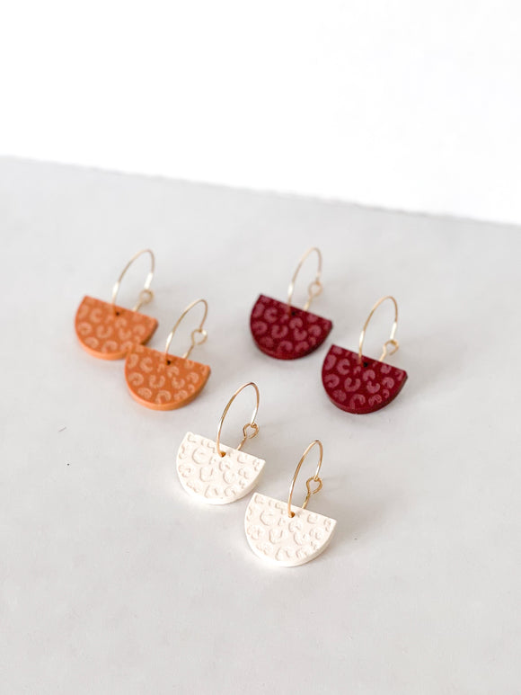 Leopard Eve Hoop - Everyday Acrylic Earrings