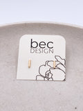 Bar Stud - Gold / Silver Earrings