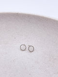 Ring Stud Earrings - Gold / Silver Earrings