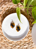 CLEAROUT Kai - Monstera Tortoise Earrings