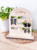 Personalized Arch Earring Stand