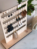 Free-Standing Wood Earring Organizer