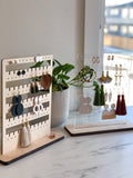 Free-Standing Wood Earring Organizer