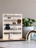 Free-Standing Wood Earring Organizer